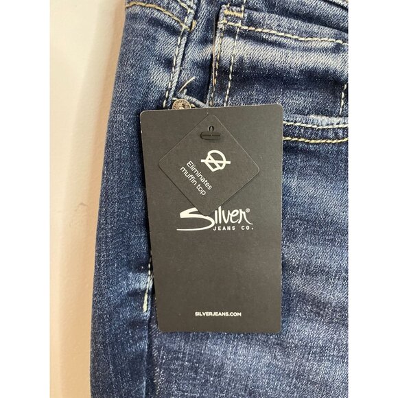 Silver Jeans Co. Elyse Comfort Fit Mid Rise Bootcut Jeans Size W29 L33 - Picture 10 of 16